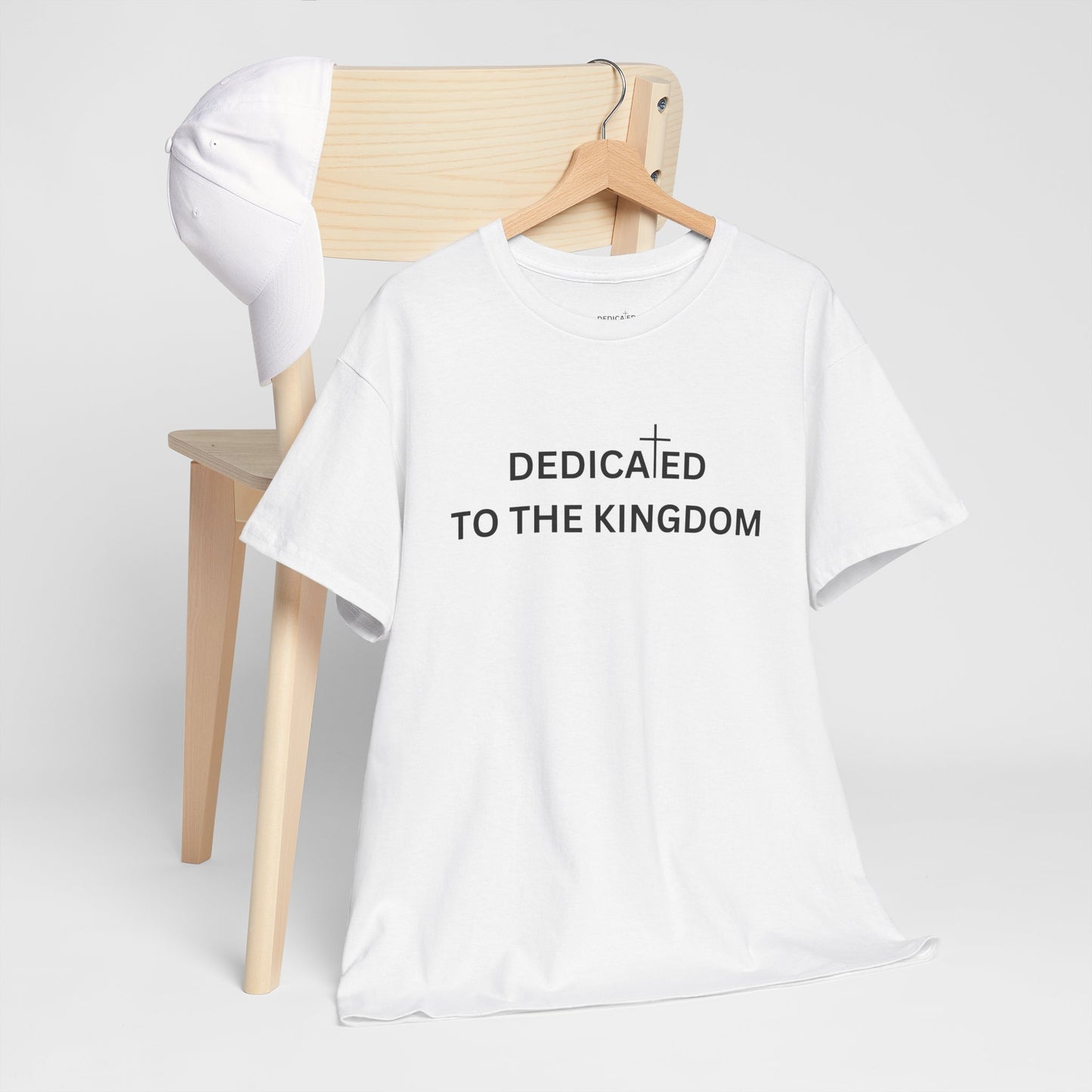 White Dedicated to the Kingdom Tee (Luke 17:21)