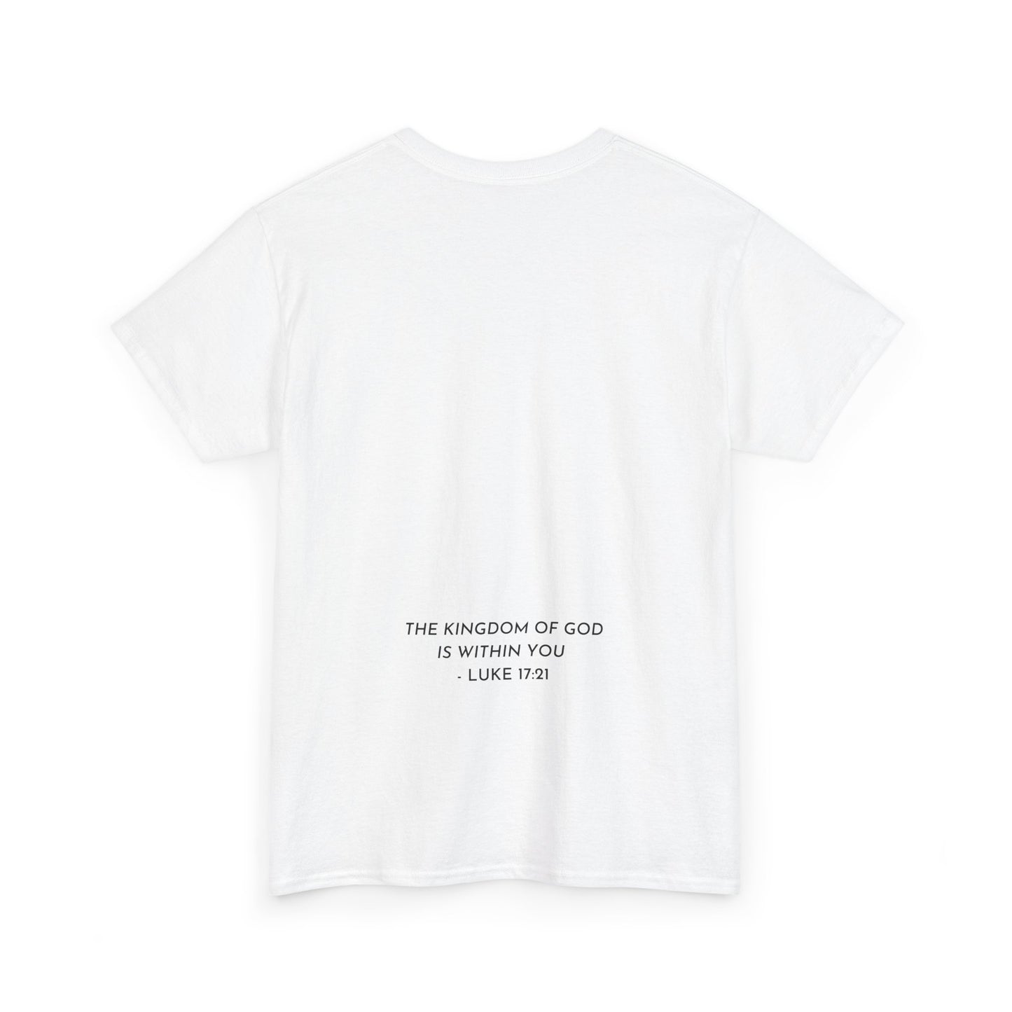 White Dedicated to the Kingdom Tee (Luke 17:21)