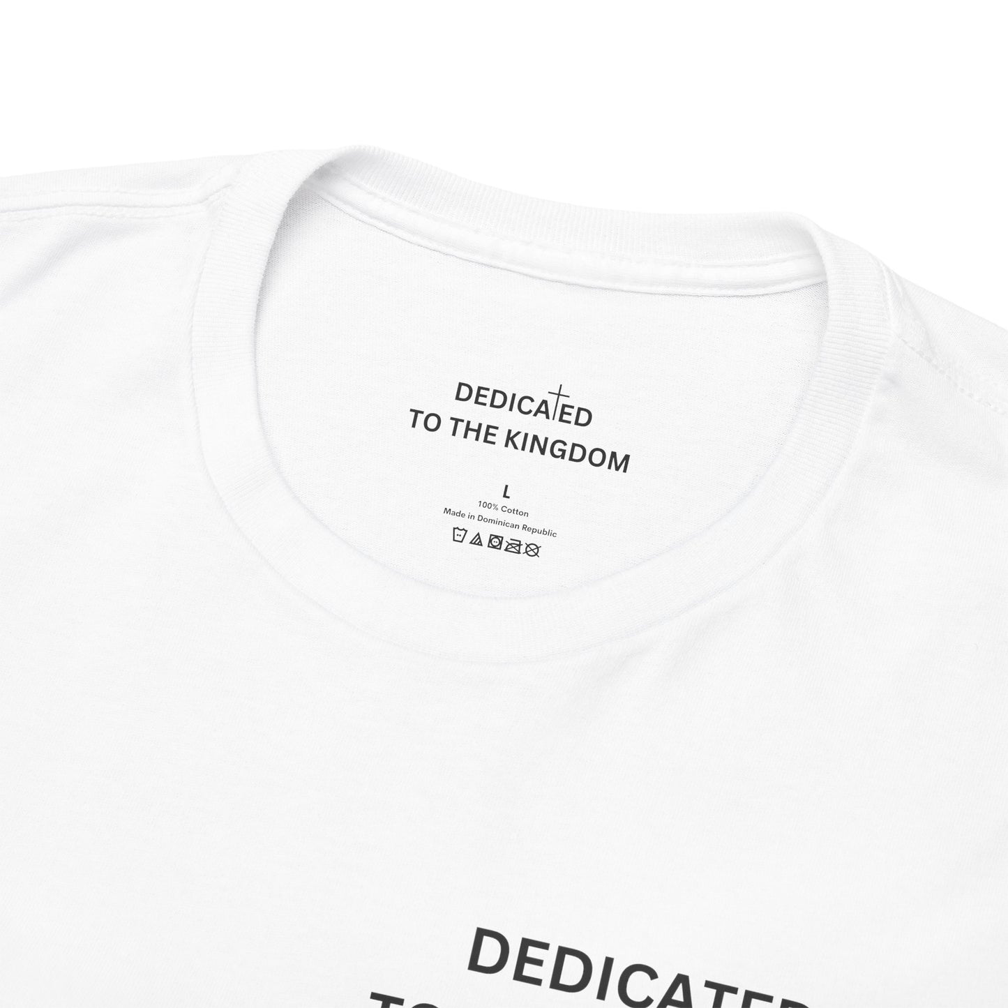 Dedicated to the Kingdom Small Print Tee (White)