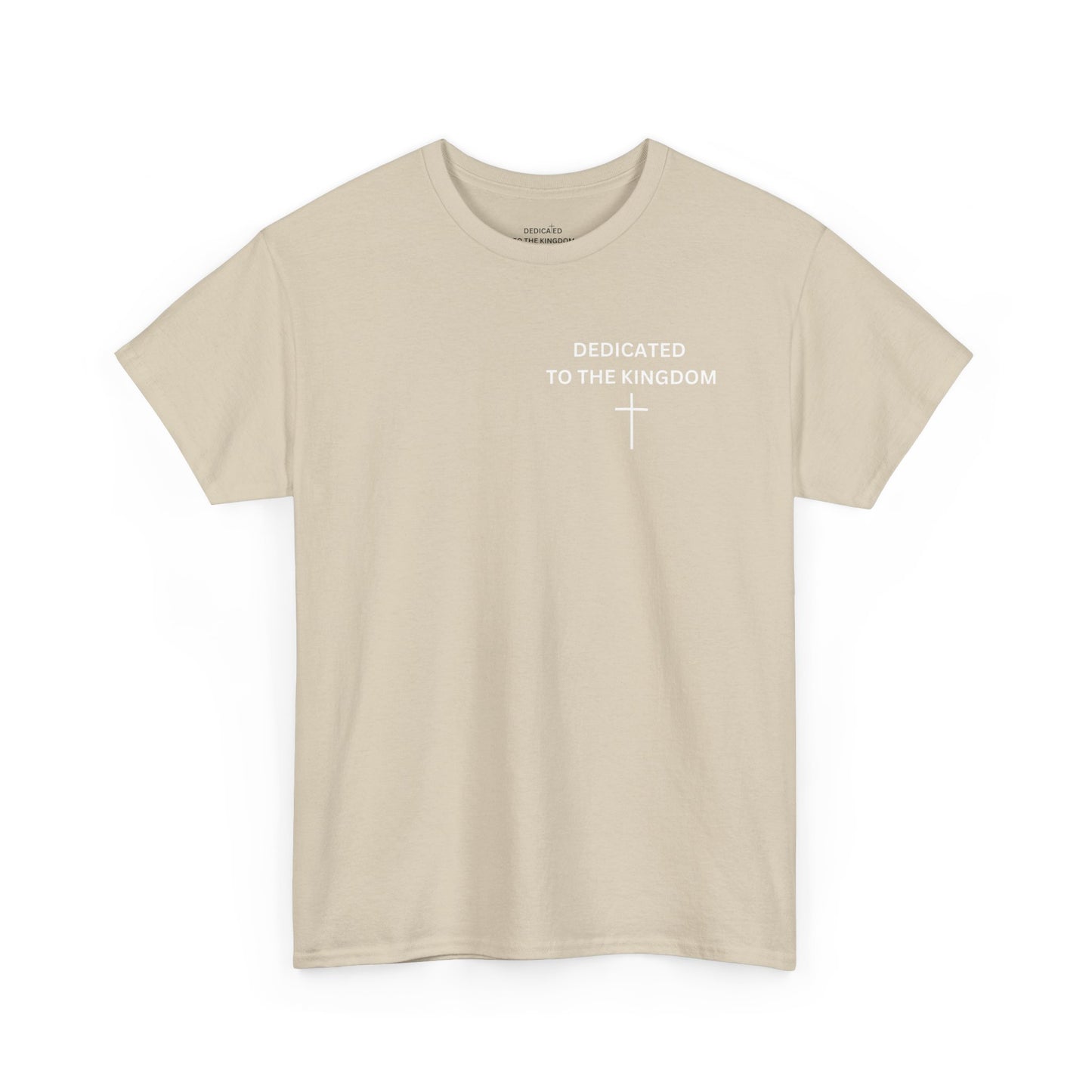 Dedicated to the Kingdom Small Print Tee (Sand)