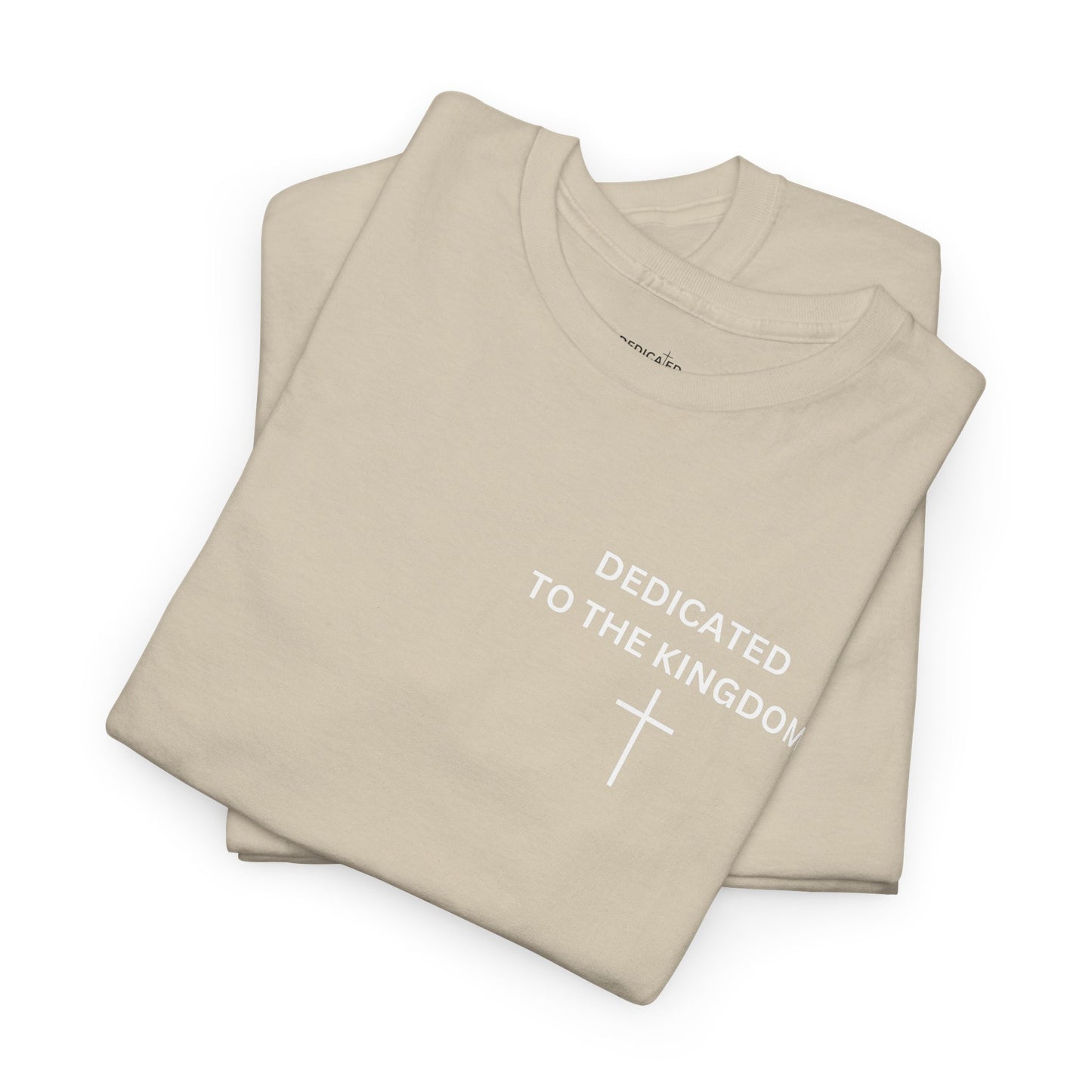 Dedicated to the Kingdom Small Print Tee (Sand)